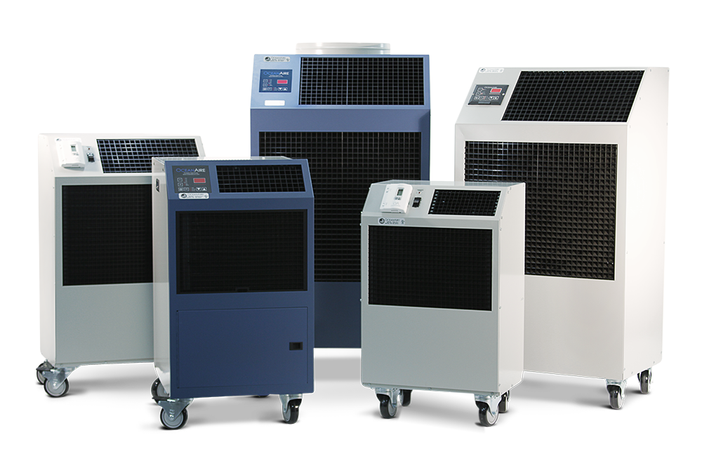 Portable air conditioner rental units for temporary commercial cooling